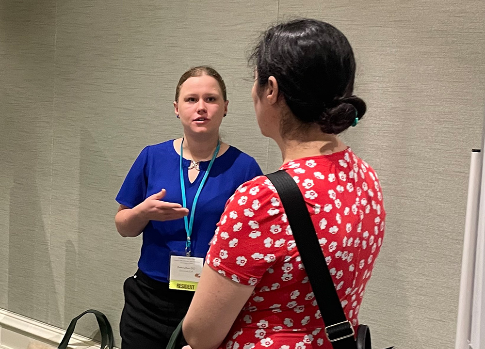 Two members of GAAAP talking.